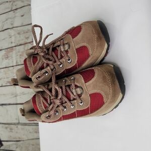 L.L Bean Womens Tek 2.5 Red/Brown 296493 Waterproof Hiking Shoes